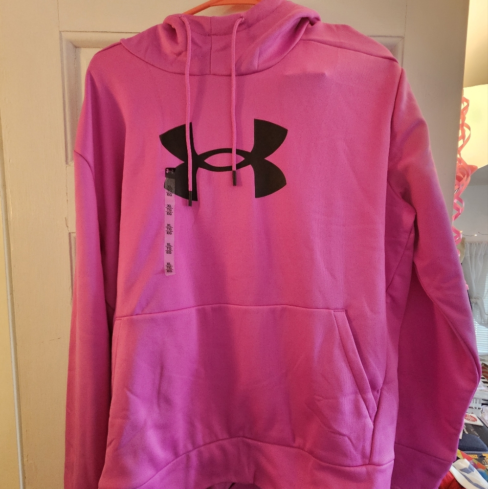 NWT Women's Under Armour Pink Hoodie Size XL